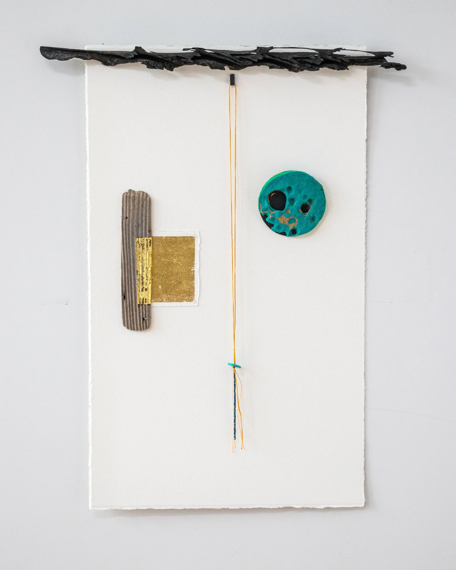  95. Fiona Christeller 
  Marrakech; Mitiaro Island; Naoshima.  
 Series title:  What can’t be left behind? 
 (2026)
 Mixed media, see individual label
 560 x 450 x 45mm
 $1,280