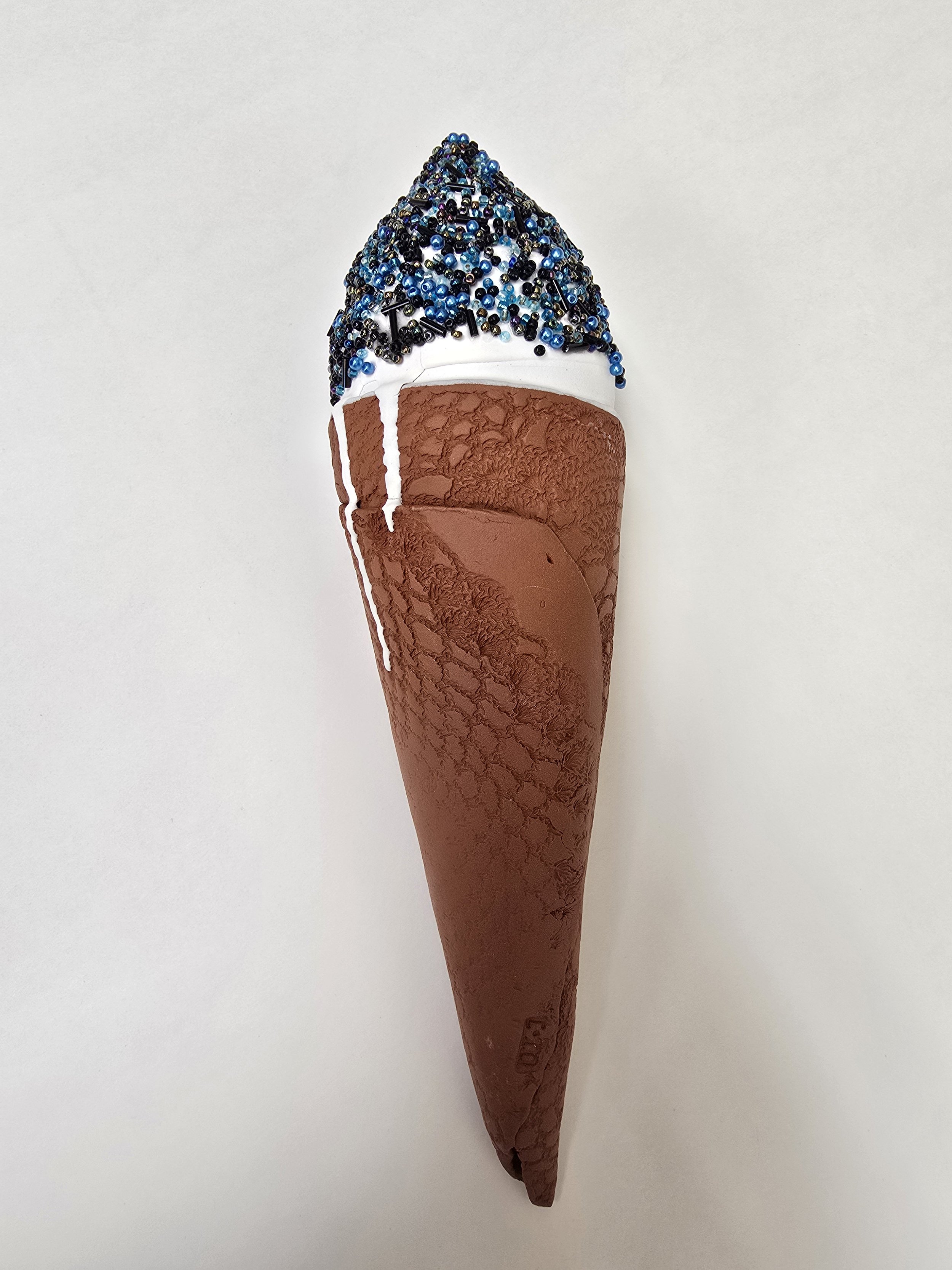  101. Tatyanna Meharry 
  Sparkle-cream! #2  
 (2026)
 Ceramic, glass
 260 x 70 x 70
 $250
   SOLD  