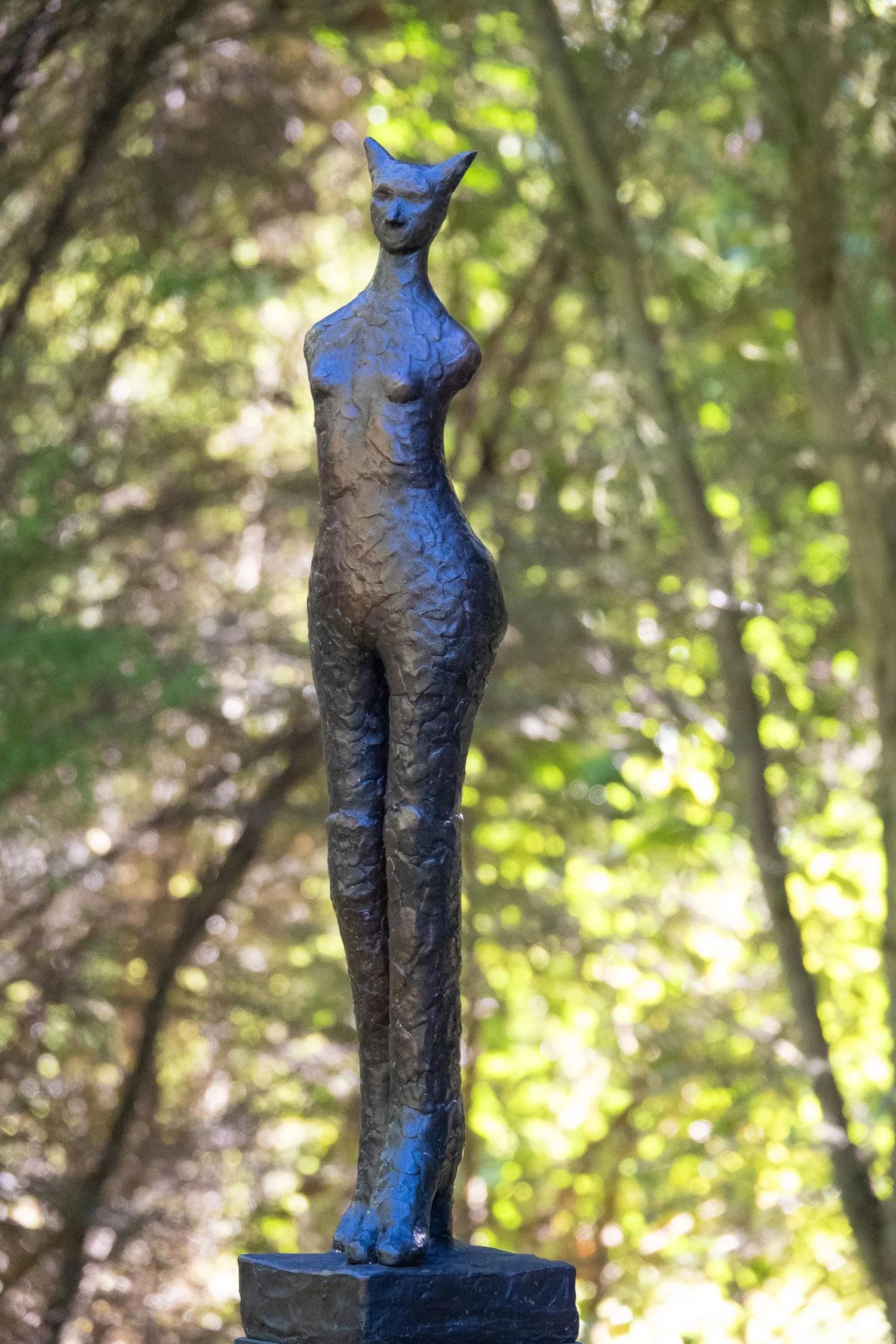  33. Julie Ross 
  Cat Walk 2  
 (2026)
 Bronze
 650 x 140 x 140mm
 Ed. 1 of 1
 $8,200