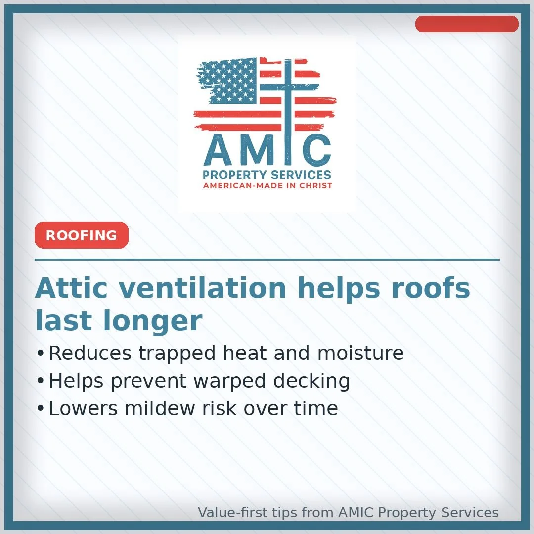 Attic Ventilation Extends Roof Life: Proper ventilation reduces trapped heat and moisture, prevents warped decking, and lowers mildew risk. A well-ventilated attic is the foundation of a long-lasting roof in Florida's humid climate.

Proudly serving 