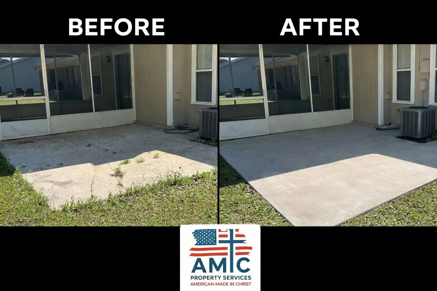 Transformation Tuesday! 🔄 Your property deserves to shine. Whether it's professional pressure washing, comprehensive lawn service, or any property maintenance need, AMIC Property Services delivers results you can trust.

We handle it all&mdash;roofi