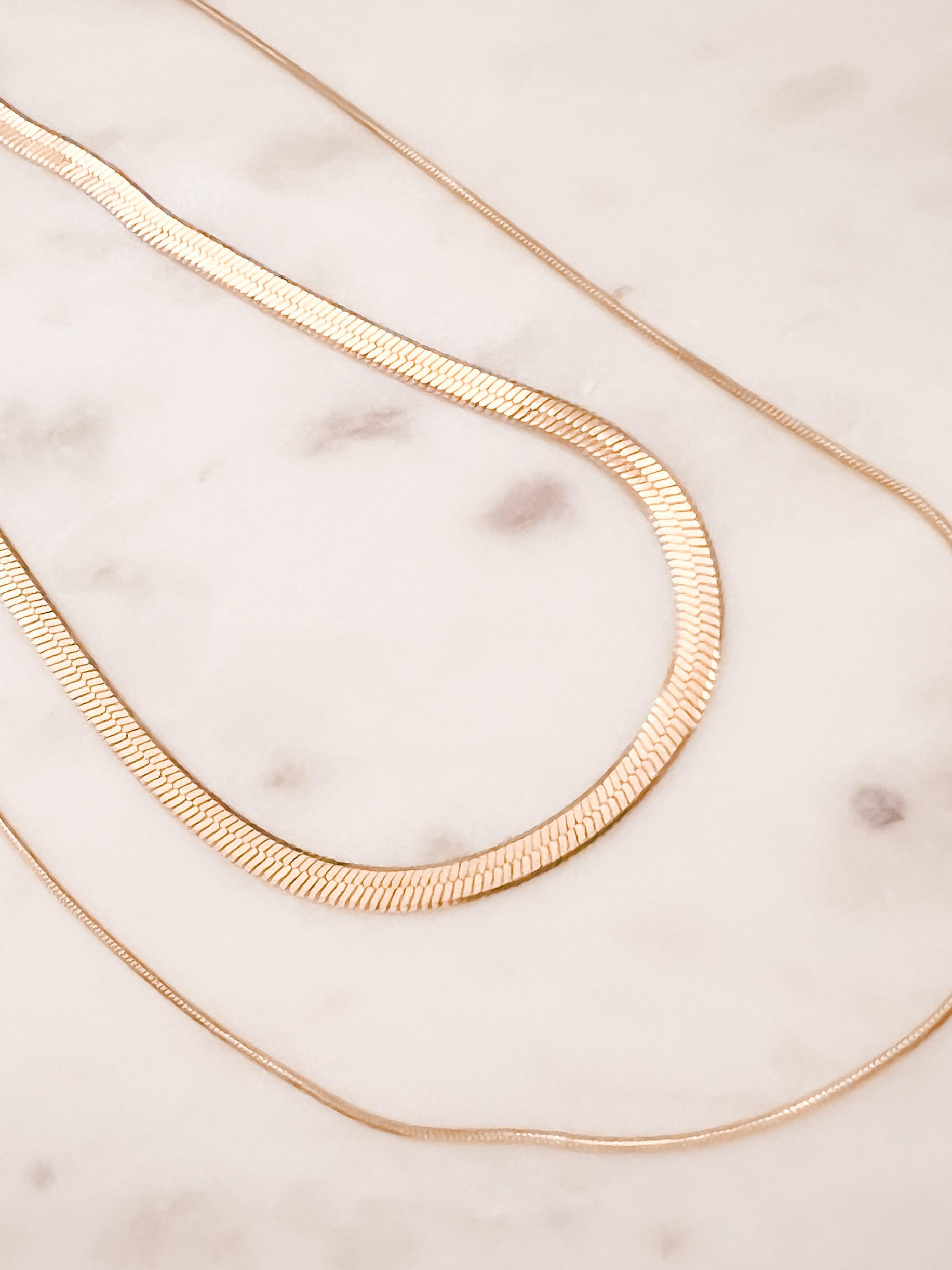 Layered Herringbone Necklace