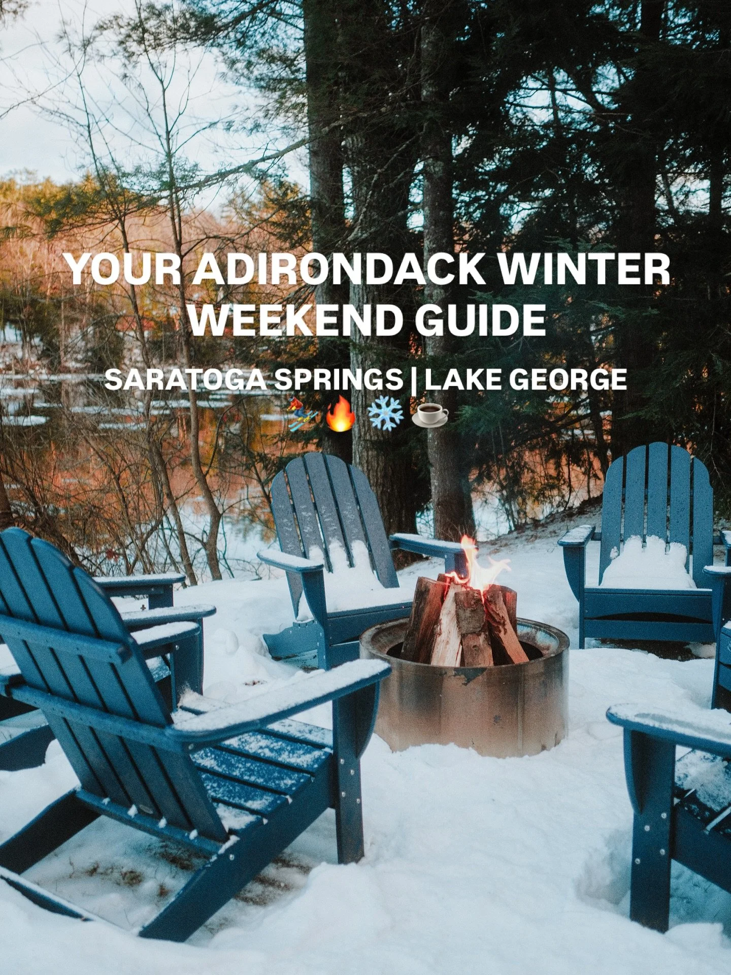 Here is your guide for a winter getaway to the Adirondacks in the Lake George and Saratoga area. Make sure and save this post for later! We only hit the tip of the iceberg here - what else would you add? 

📍The Adirondacks, Near Saratoga Springs and