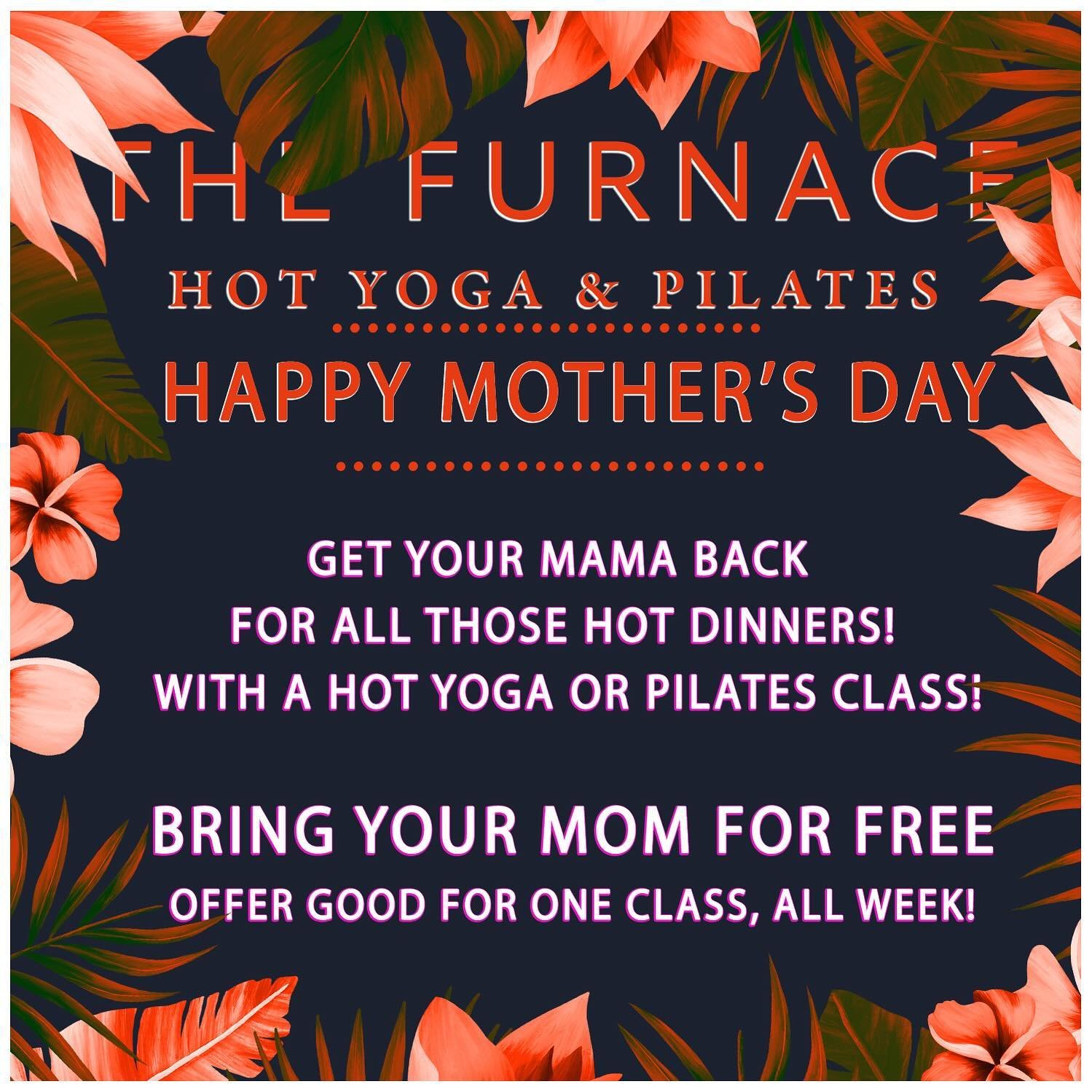 Happy Mother&rsquo;s Day! 
This offer is good for the whole week! Sunday to Saturday.
Open to First Timer&rsquo;s &amp; to your moms who have already taken class with us.

Have her register and fully fill out a profile, then text us her name and whic