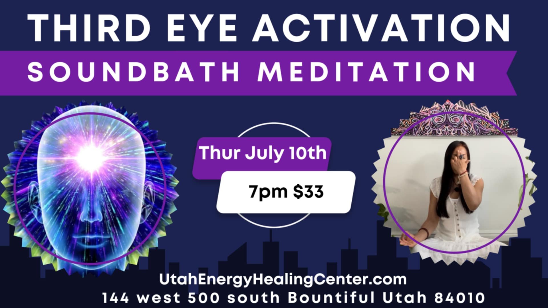 BUCK FULL MOON SOUND BATH MEDITATION: 3RD EYE ACTIVATION
