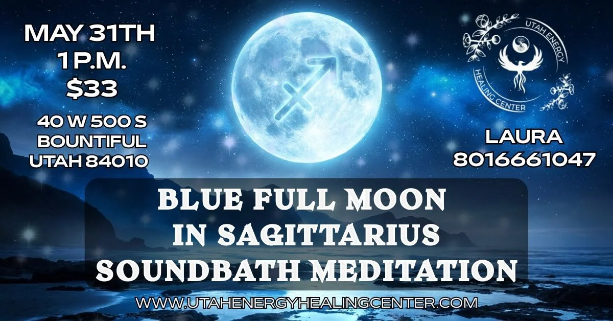 🌕BLUE FULL MOON IN SAGITTARIUS ♐ MAY 31 ✨SOUNDBATH MEDITATION✨🎶