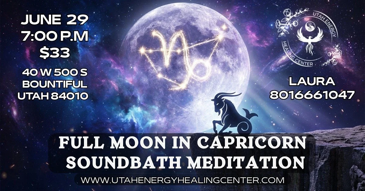 🌕FULL MOON IN CAPRICORN♑JUNE 29&nbsp;🥁SOUNDBATH MEDITATION&nbsp;🎶 