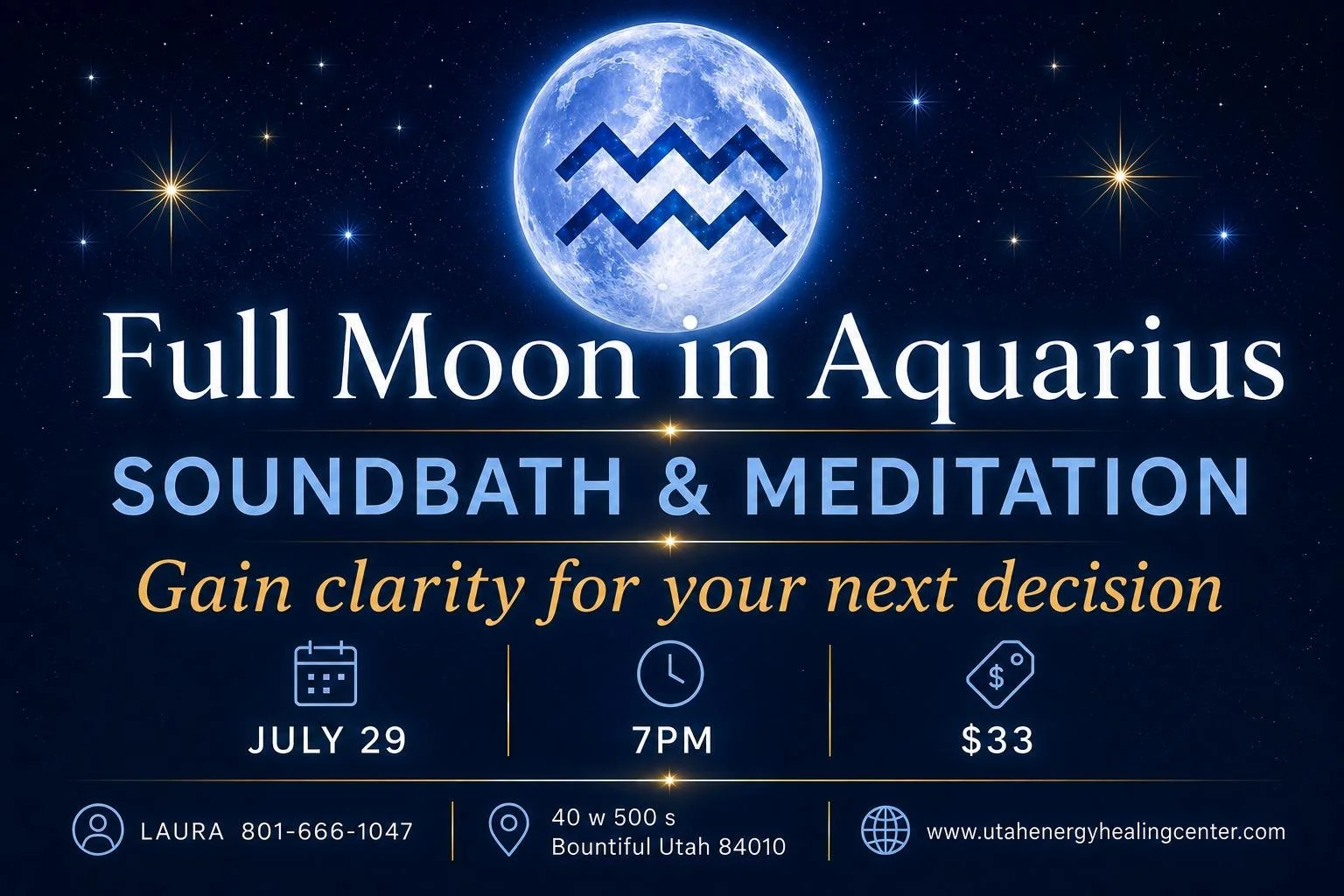 🌕FULL MOON IN AQUARIUS♒ JULY 29&nbsp;🥁SOUNDBATH MEDITATION&nbsp;🎶 