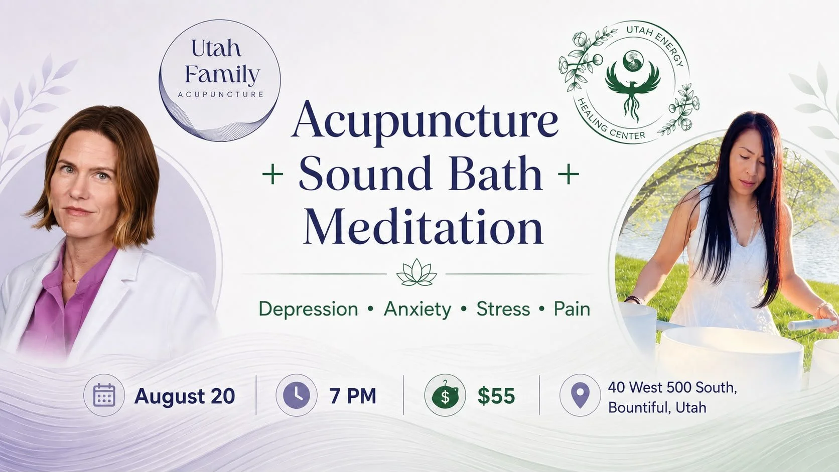 ACUPUNCTURE☯️AUG 20&nbsp;🥁SOUNDBATH MEDITATION&nbsp;🎶 