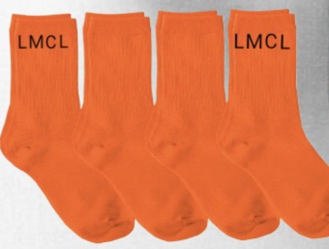 Orange” Logo socks