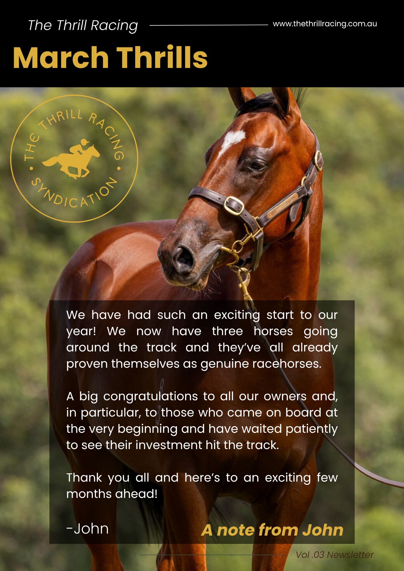 TTR March Newsletter