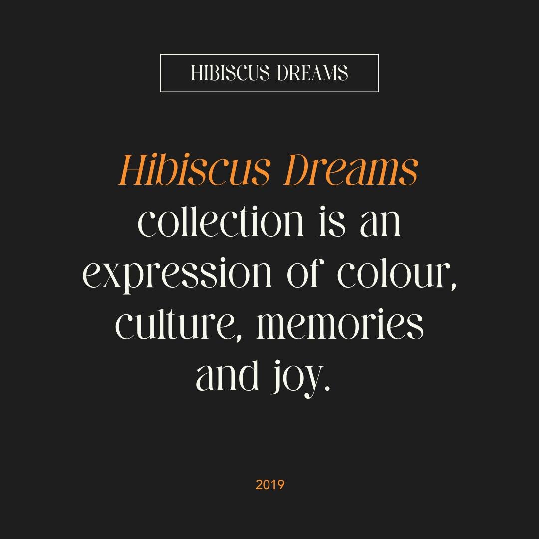 🌺 HIBISCUS DREAMS, 2019 🌺 A collection that was vibrant, big and bold. A collection vibrant, big and bold collection visually representing where art meets fashion. 
Huge shoutout to the incredible First Nations models Jaydah Savage, Gilly Ambrum an