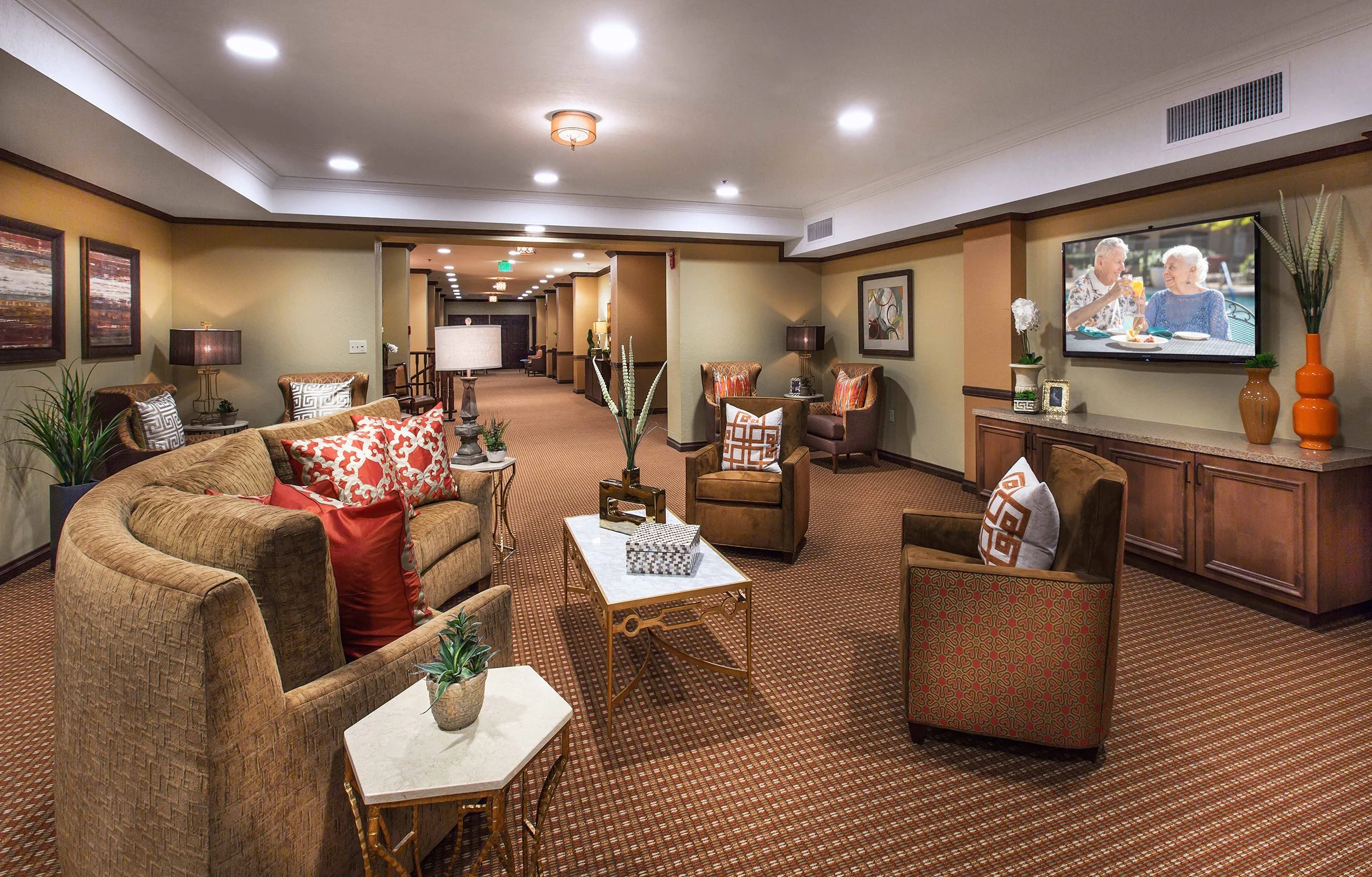 Image of independent senior living renovation community room