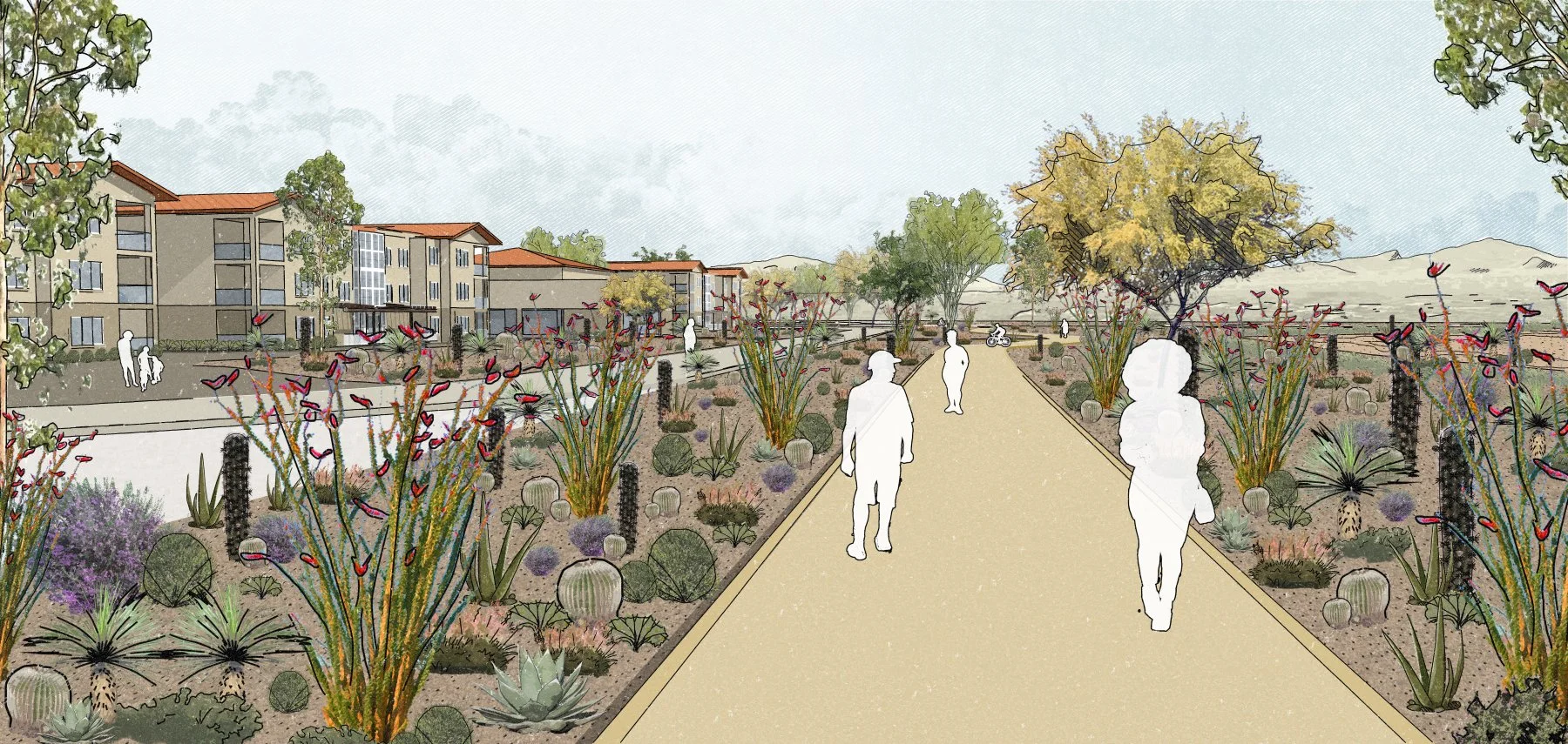 image of rendering of master plan senior living design