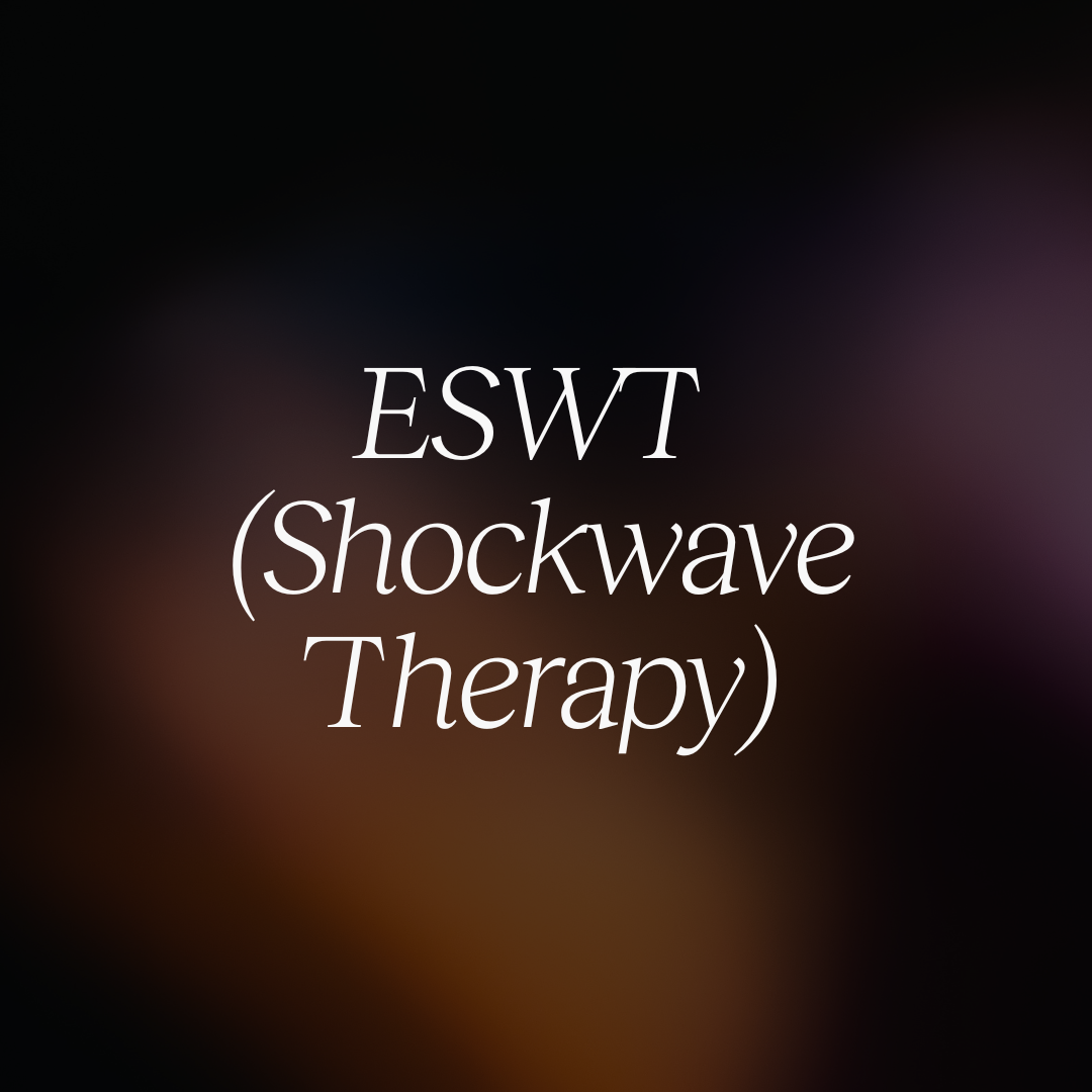 EXTRACORPOREAL SHOCKWAVE THERAPY