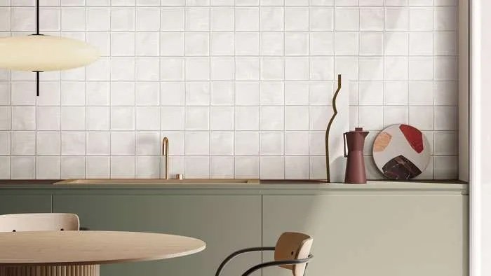 Venice Light Grey subway tile backsplash with a soft and elegant light gray hue.