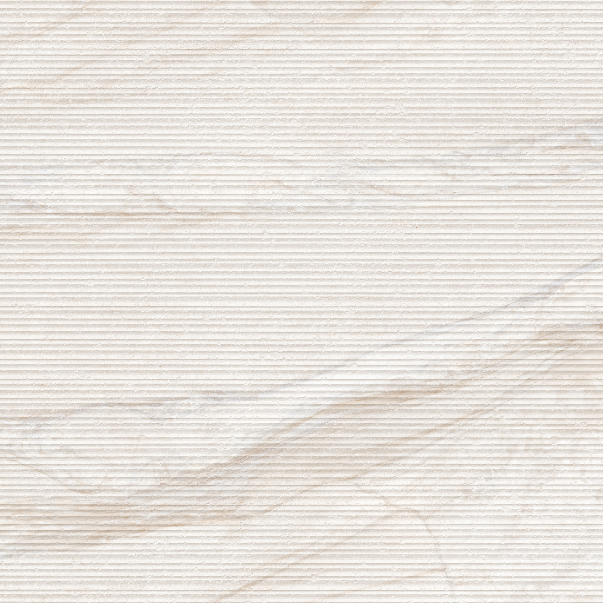 3D ribbed porcelain tile linear textured tile vertical fluted wall tile ivory and beige stone look architectural surface tile soft travertine effect