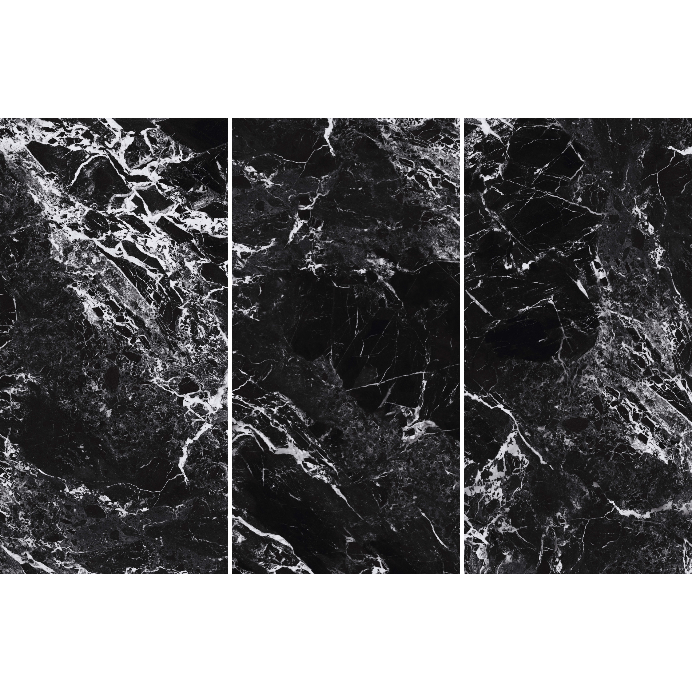 Luxury large format black tile for feature panels