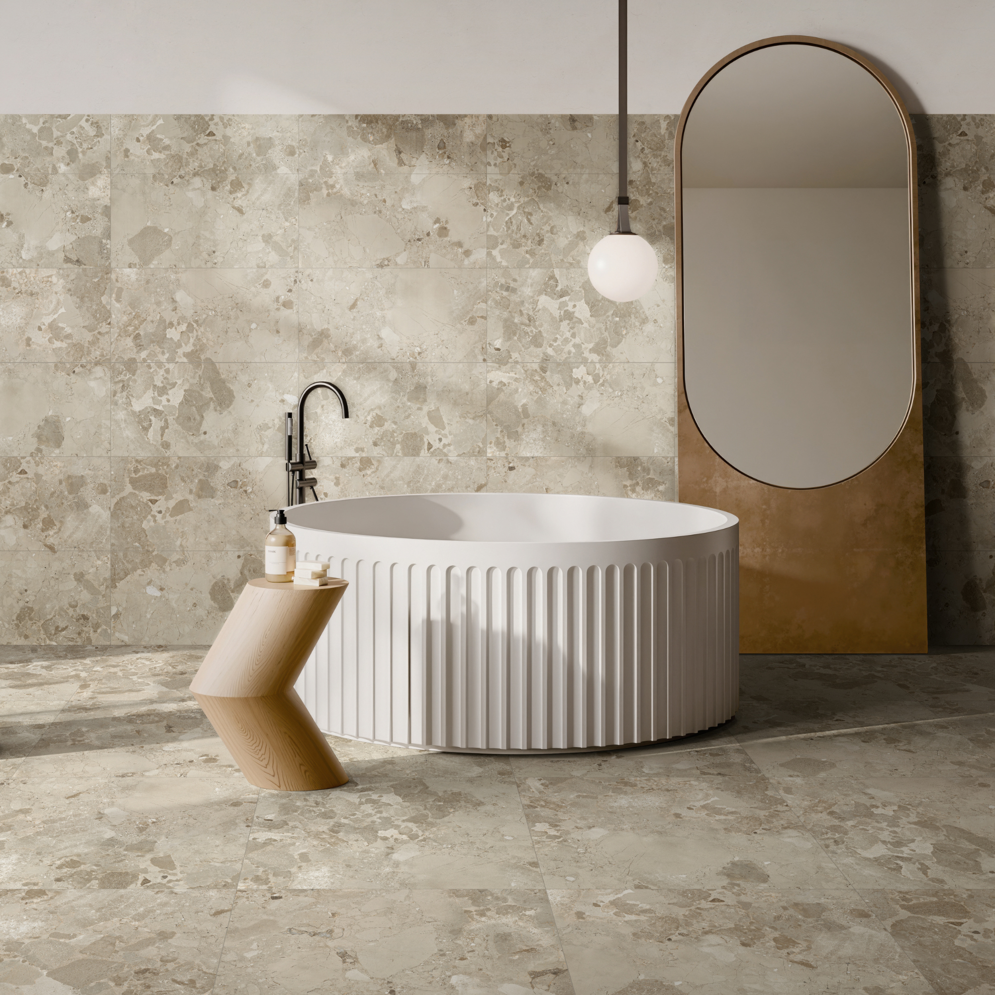 Matera Dust bathroom floor tile