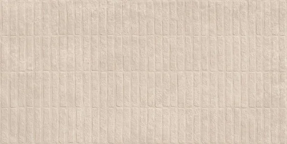 beige textured wall tile vertical stone pattern tile architectural feature tile soft neutral 3D surface modern rustic wall tile tactile stone look porcelain