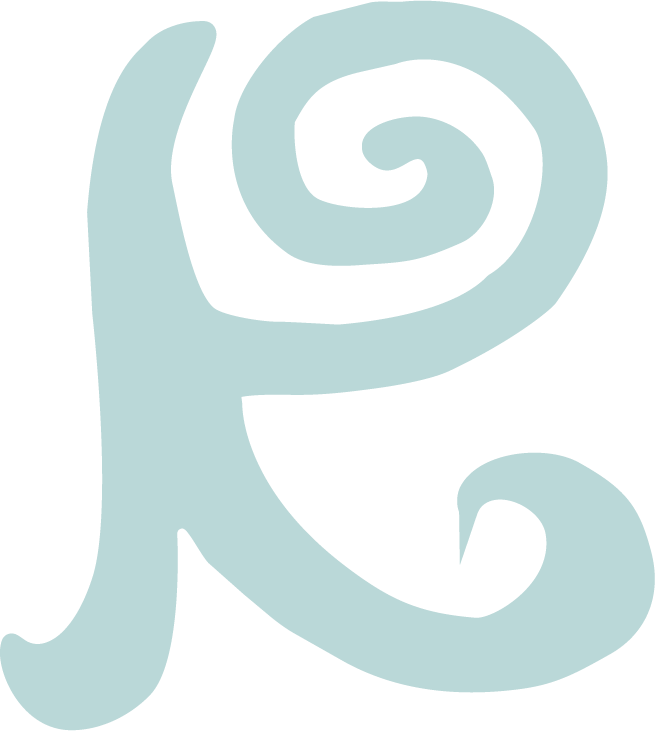 Custom Swirl Hand Lettered Typography R Design