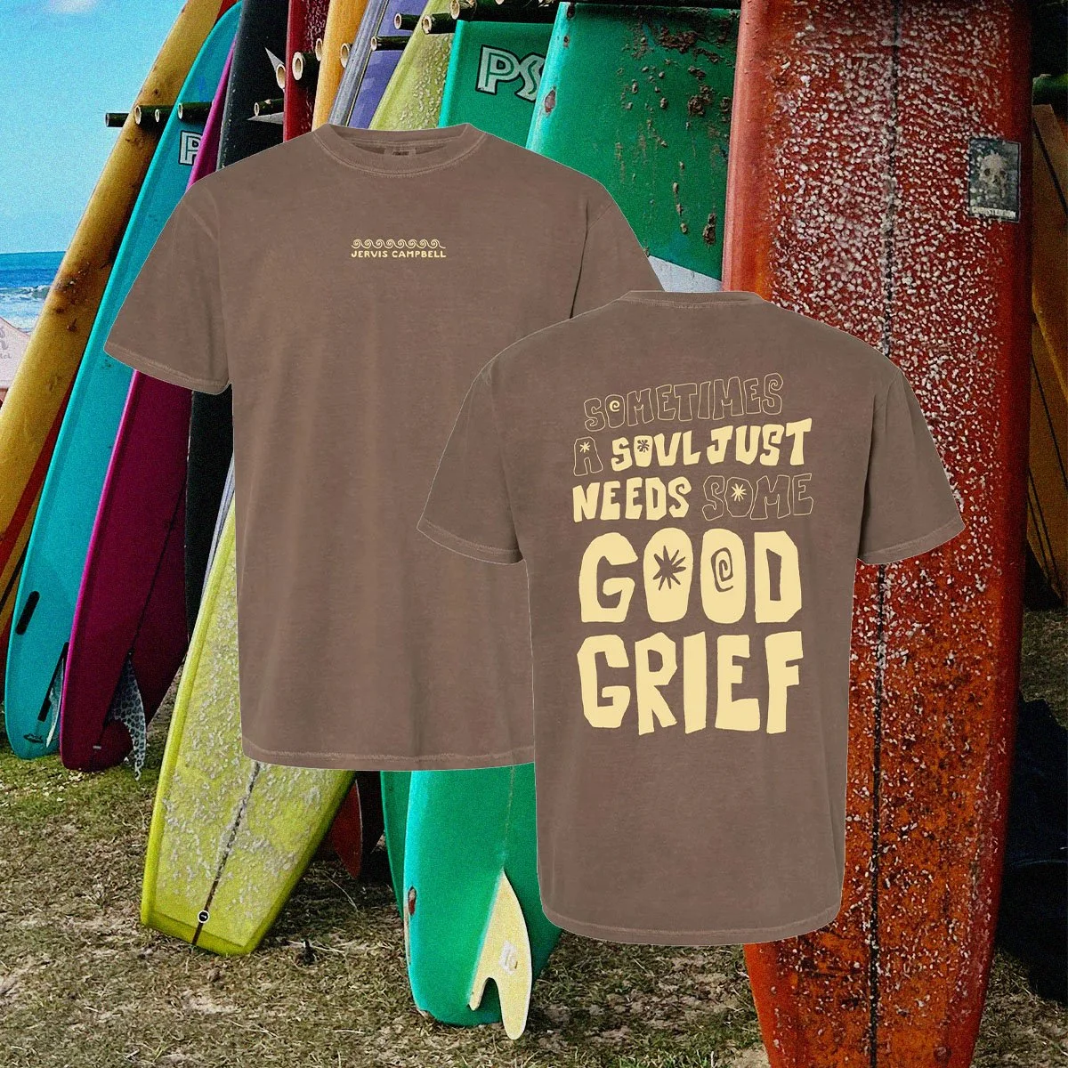 Surf Apparel Brand Graphic Tee Design