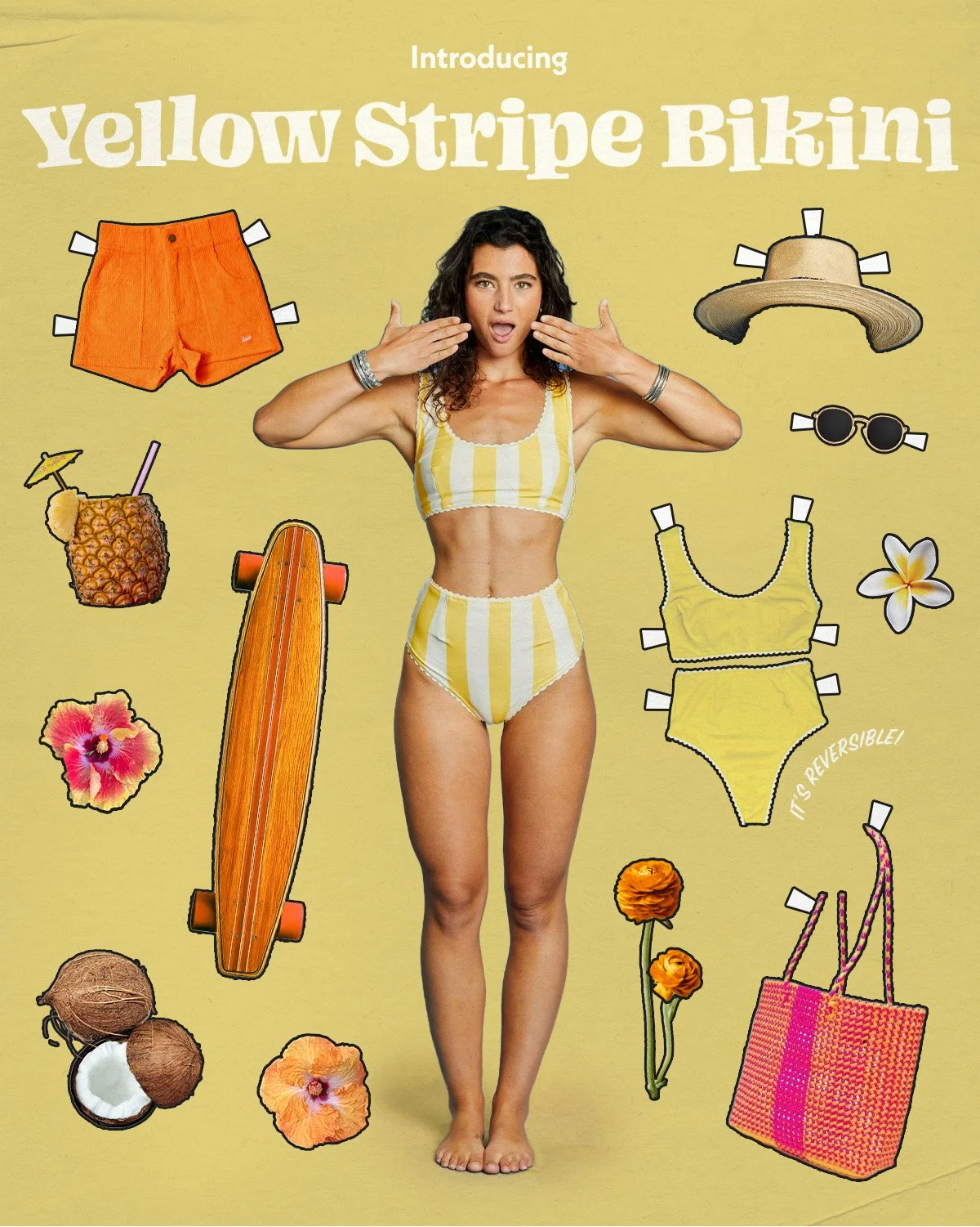 Hammies Shorts Vintage Swimwear Brand Art Direction and Email Design