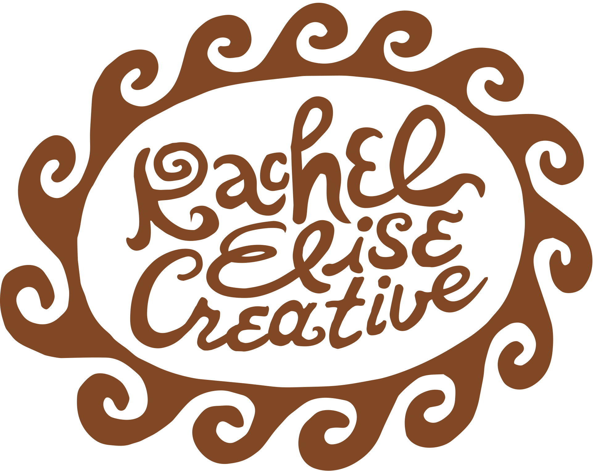 Vintage Inspired Coastal Wave Logo Design Rachel Elise Creative