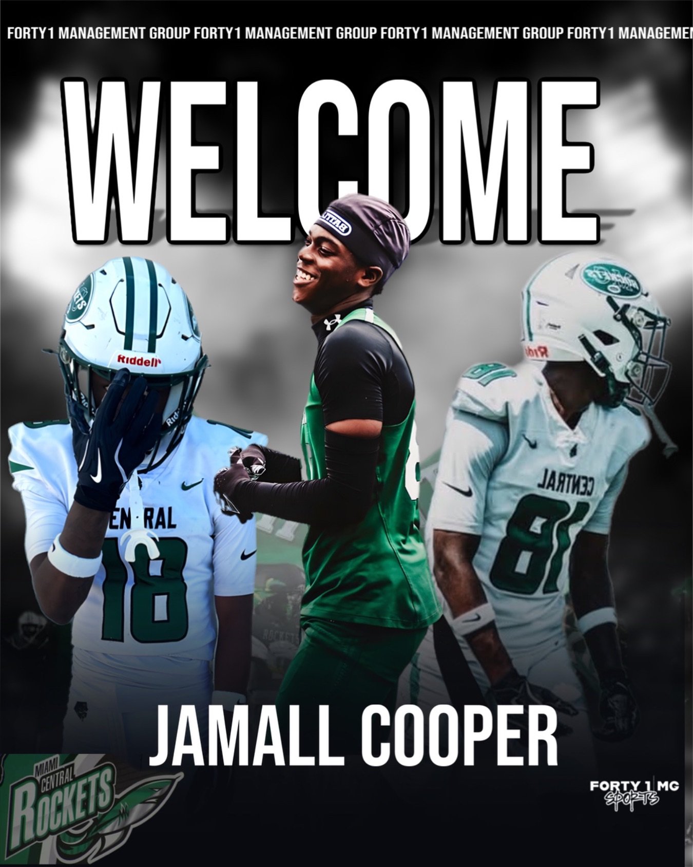 Welcome Miami Central Receiver Jamall Cooper ( @yfk.lilmall ) to the F4M1LY! 

#BuildYourBrand #F4M1LY