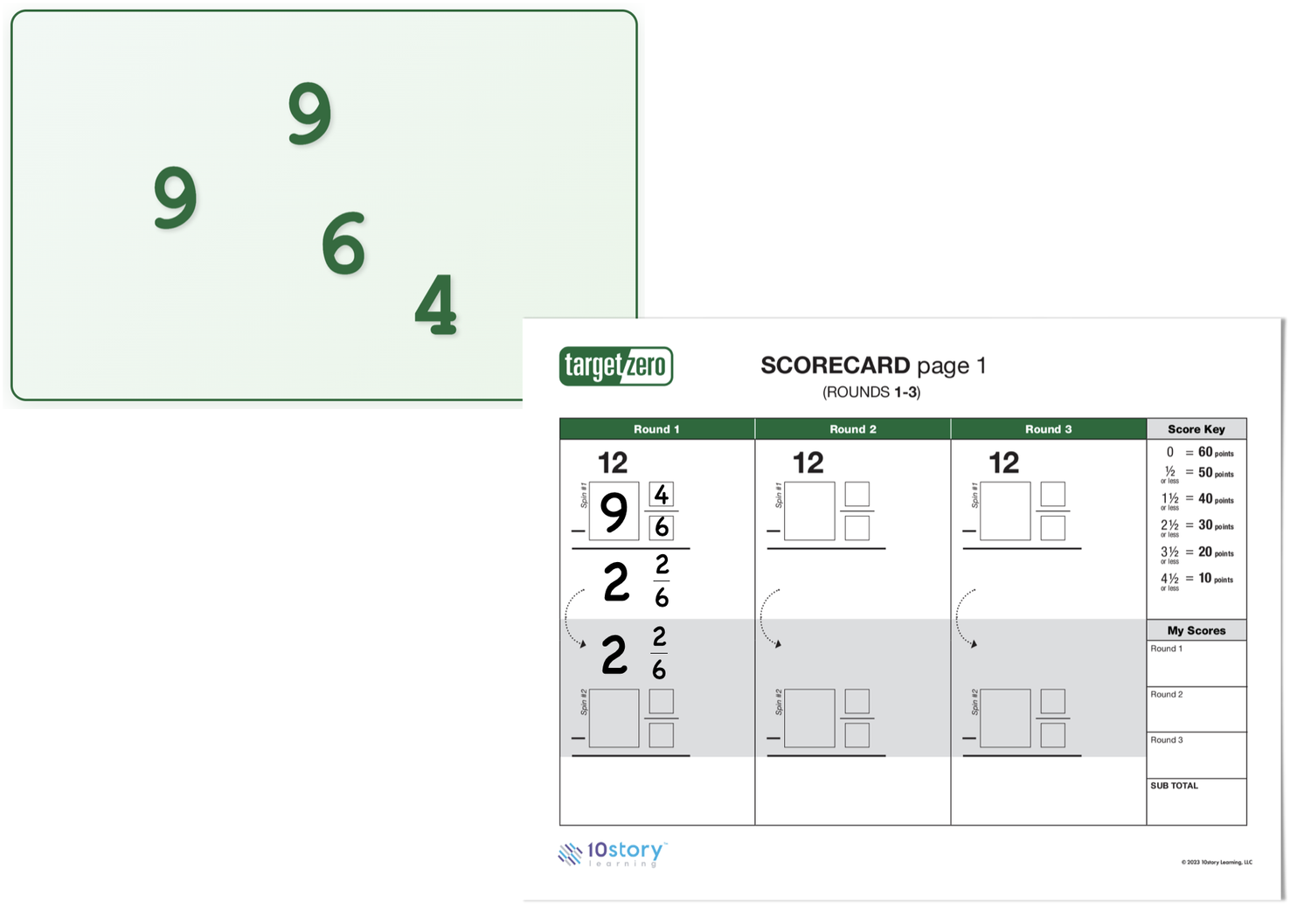 Target Zero Game Setup