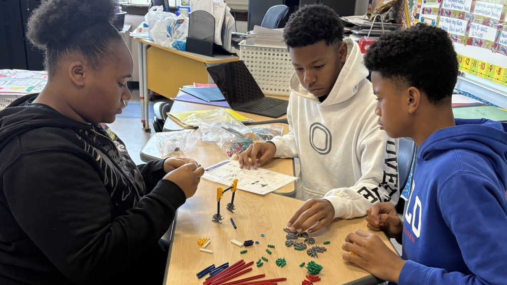 Students working with Algebra Studio materials