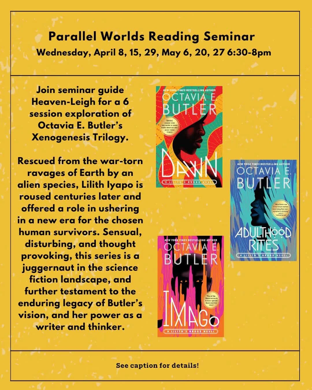 Reading Seminar: Xenogenesis Series