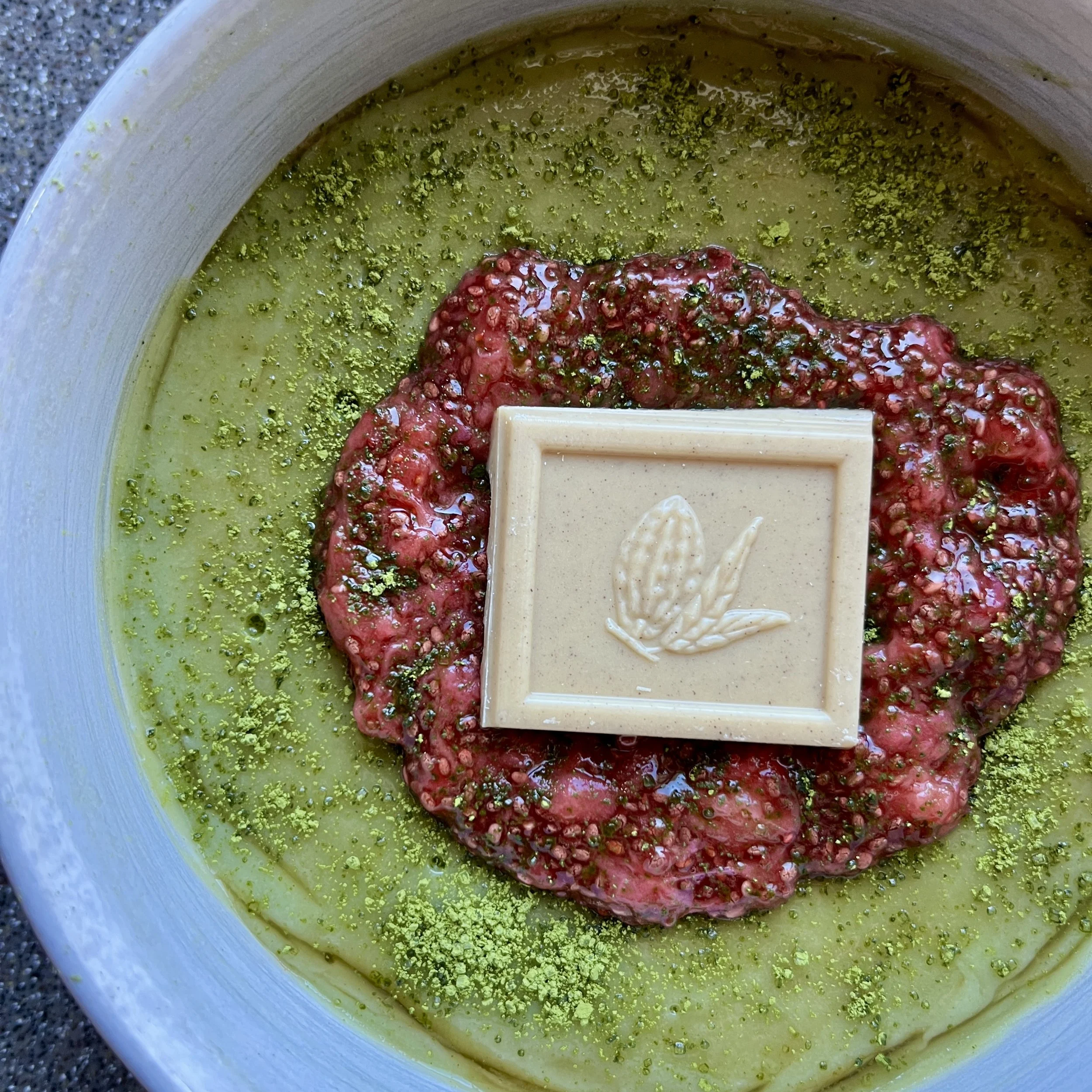 Strawberry, Matcha, &amp; White Chocolate Mochi