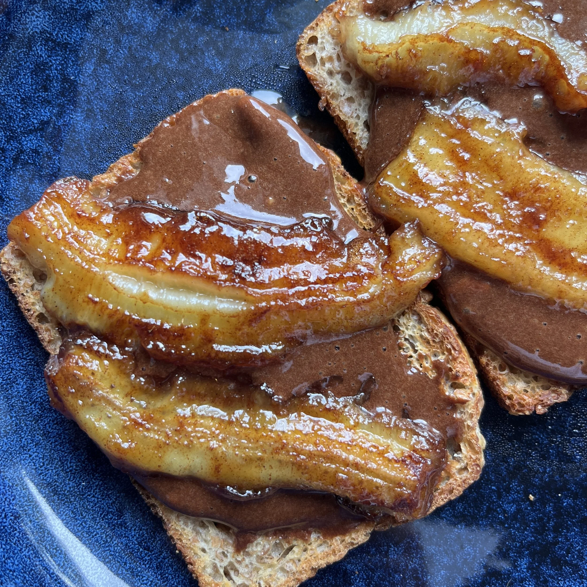 Caramelised Banana on Toast