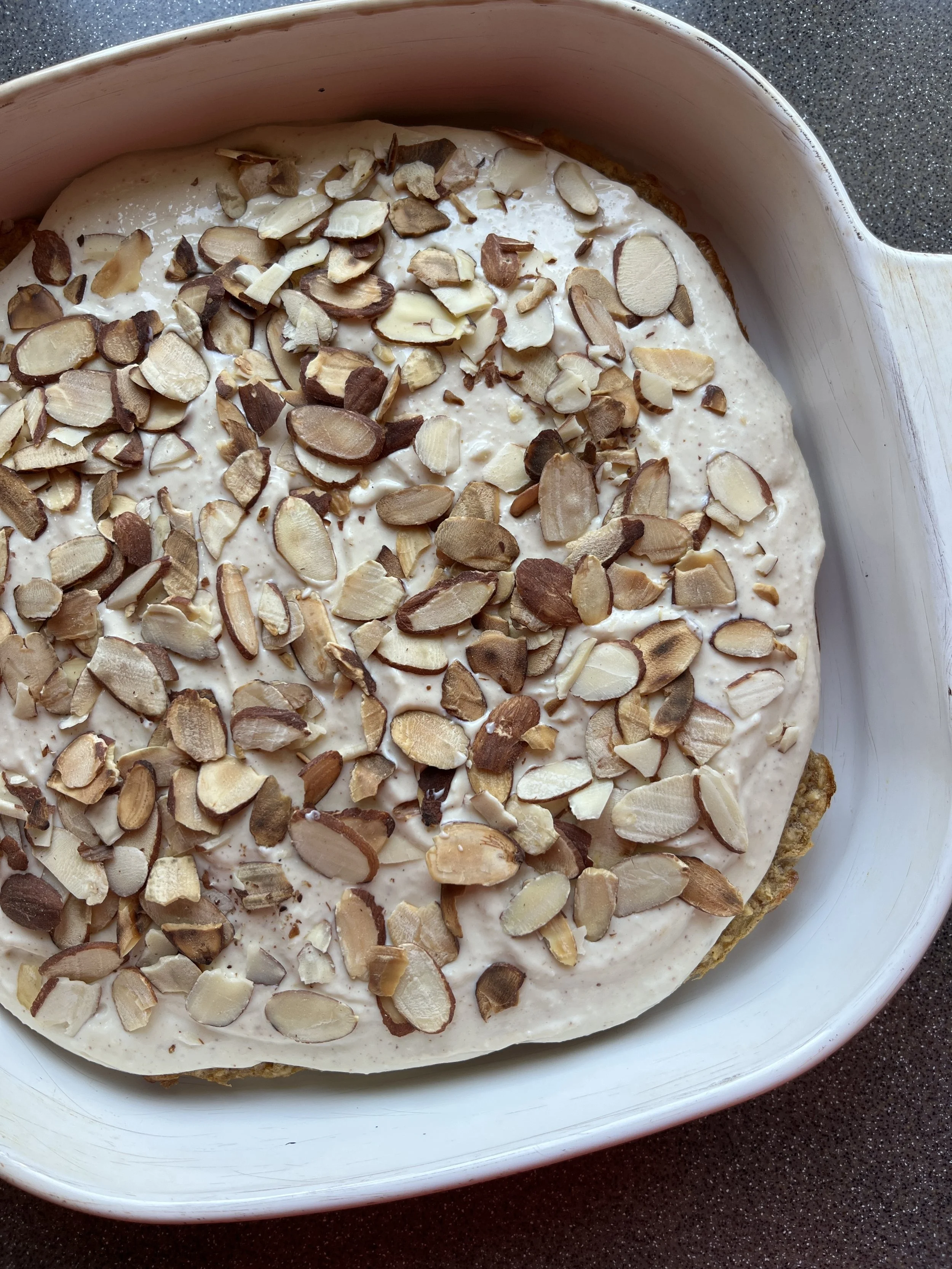 Almond Croissant Baked Oats
