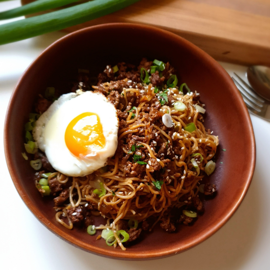 Family friendly beef noodles