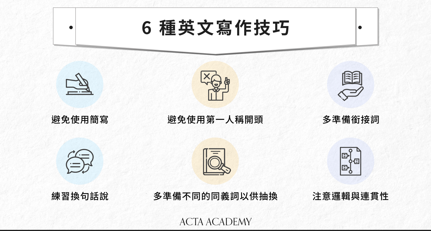 6 種英文寫作技巧