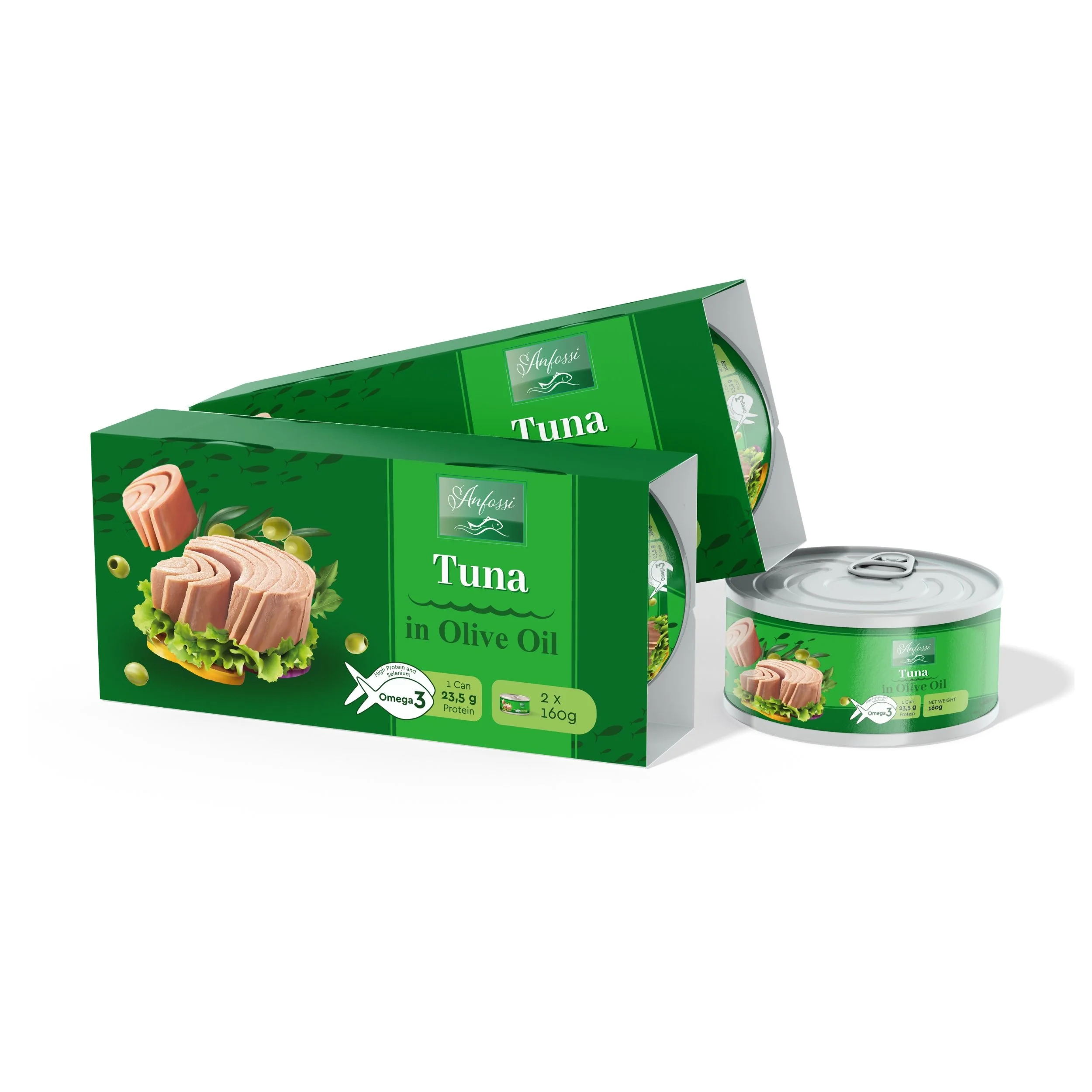 Tuna in Olive Oil, 2x160g Pack