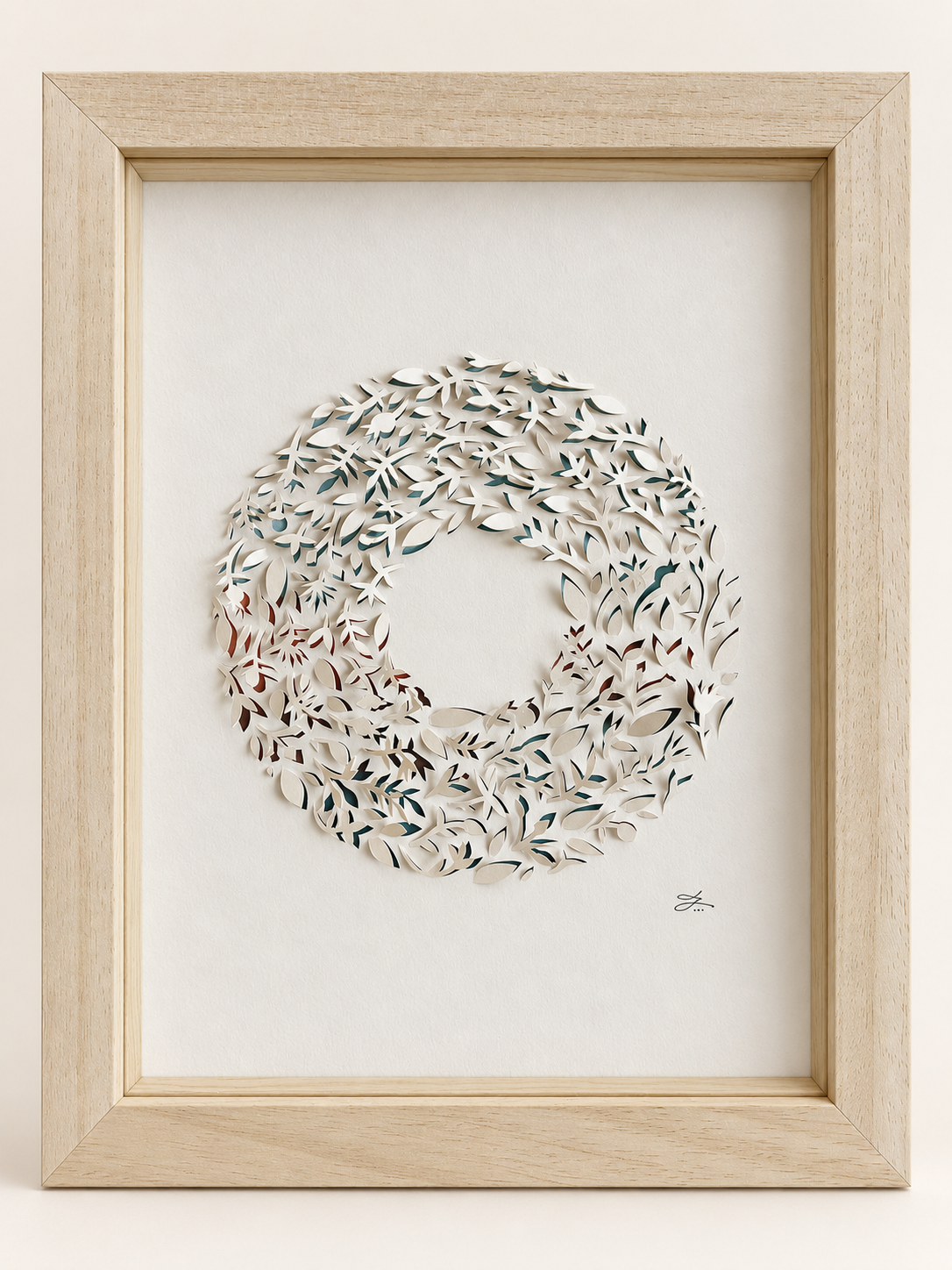 Éclosion secrète – Découpage papier original
