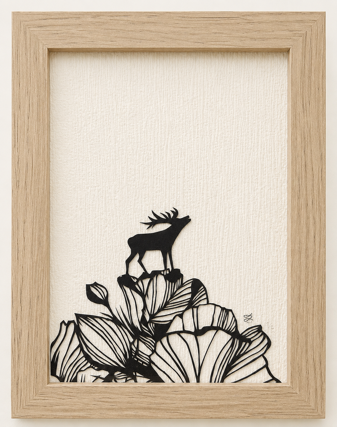 Le Gardien du jardin – Découpage de papier original