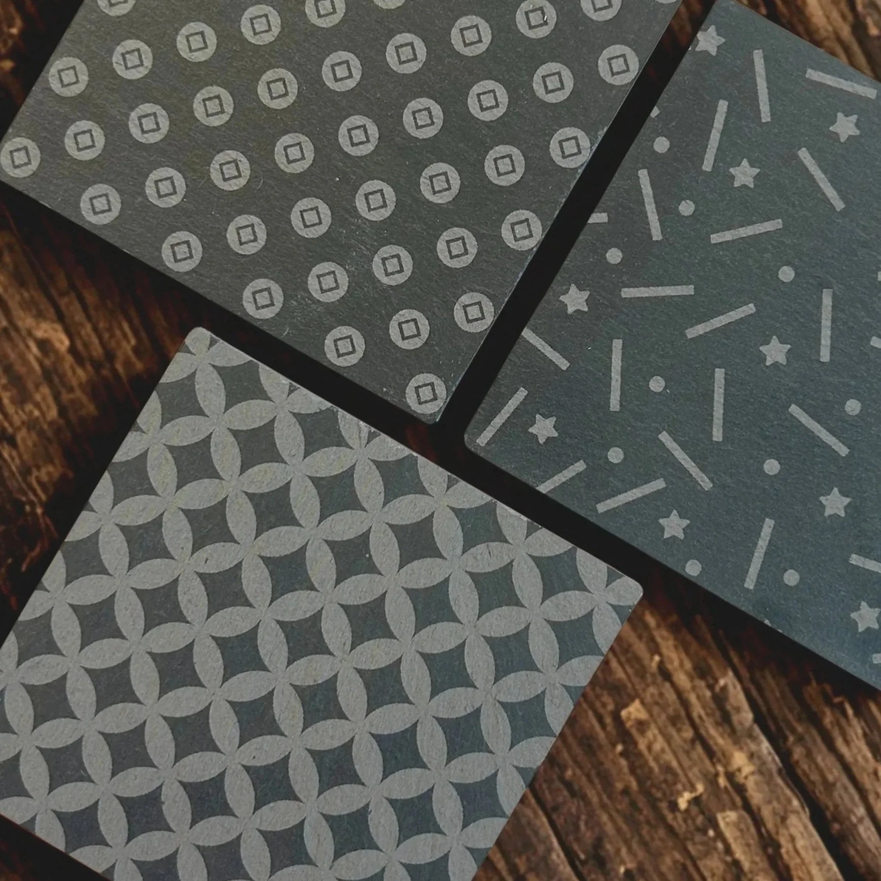 sousverres en ardoise - gravure laser