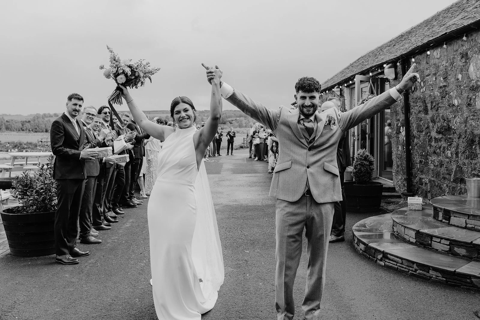 Dean and Ella’s Colourful Wedding at Bachilton Barn