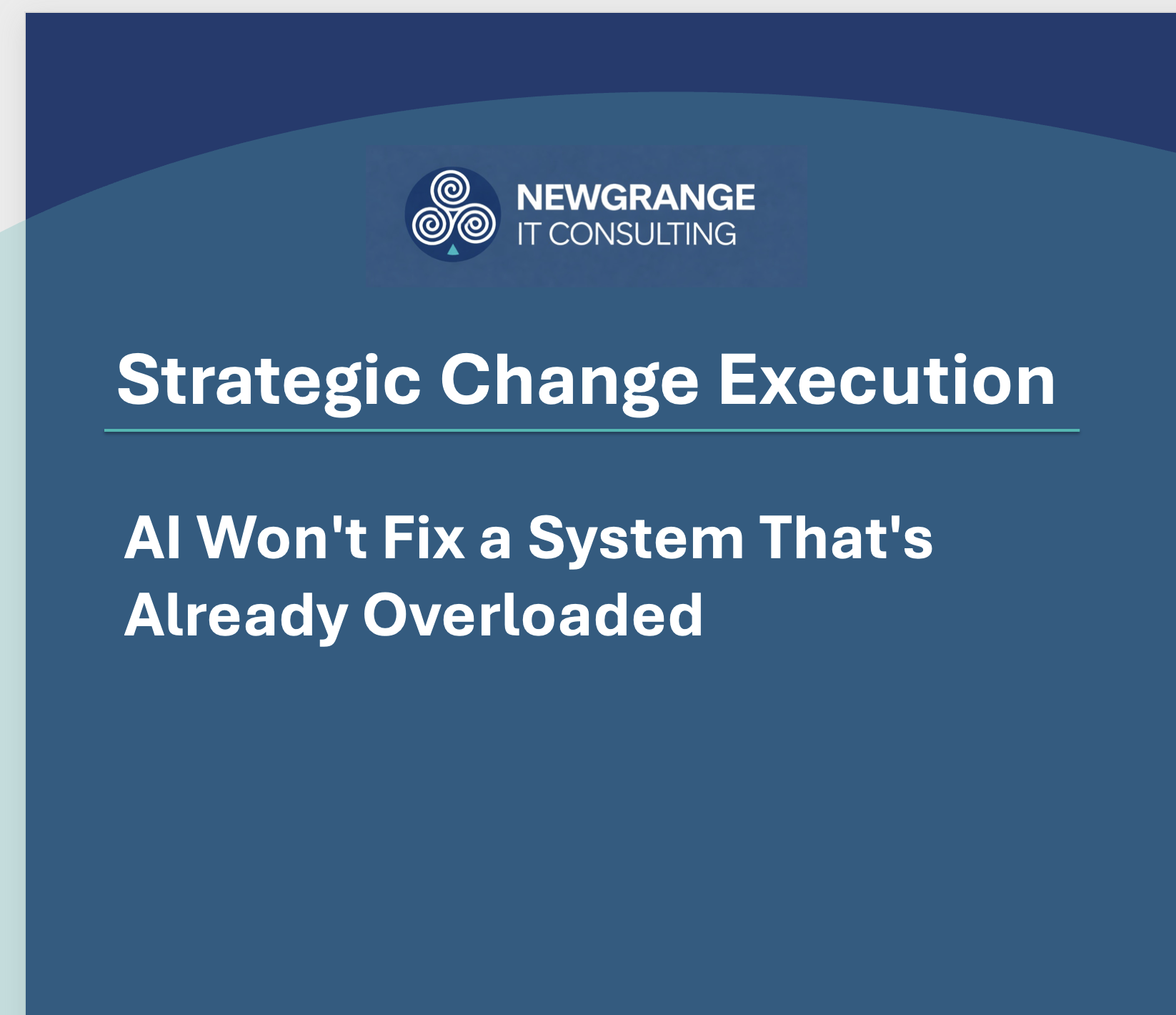 AI Won't Fix a System That's Already Overloaded