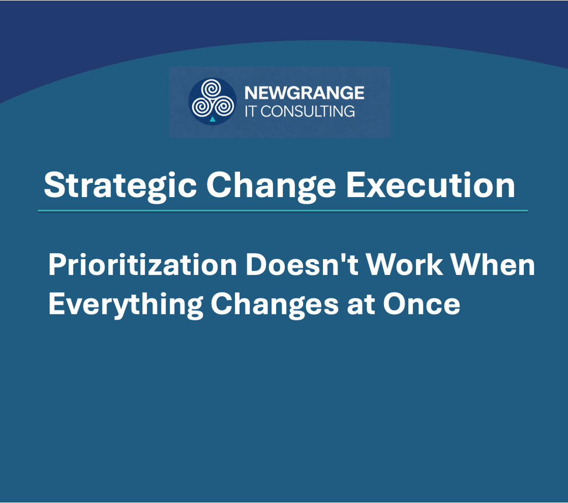 Prioritization Doesn't Work When Everything Changes at Once