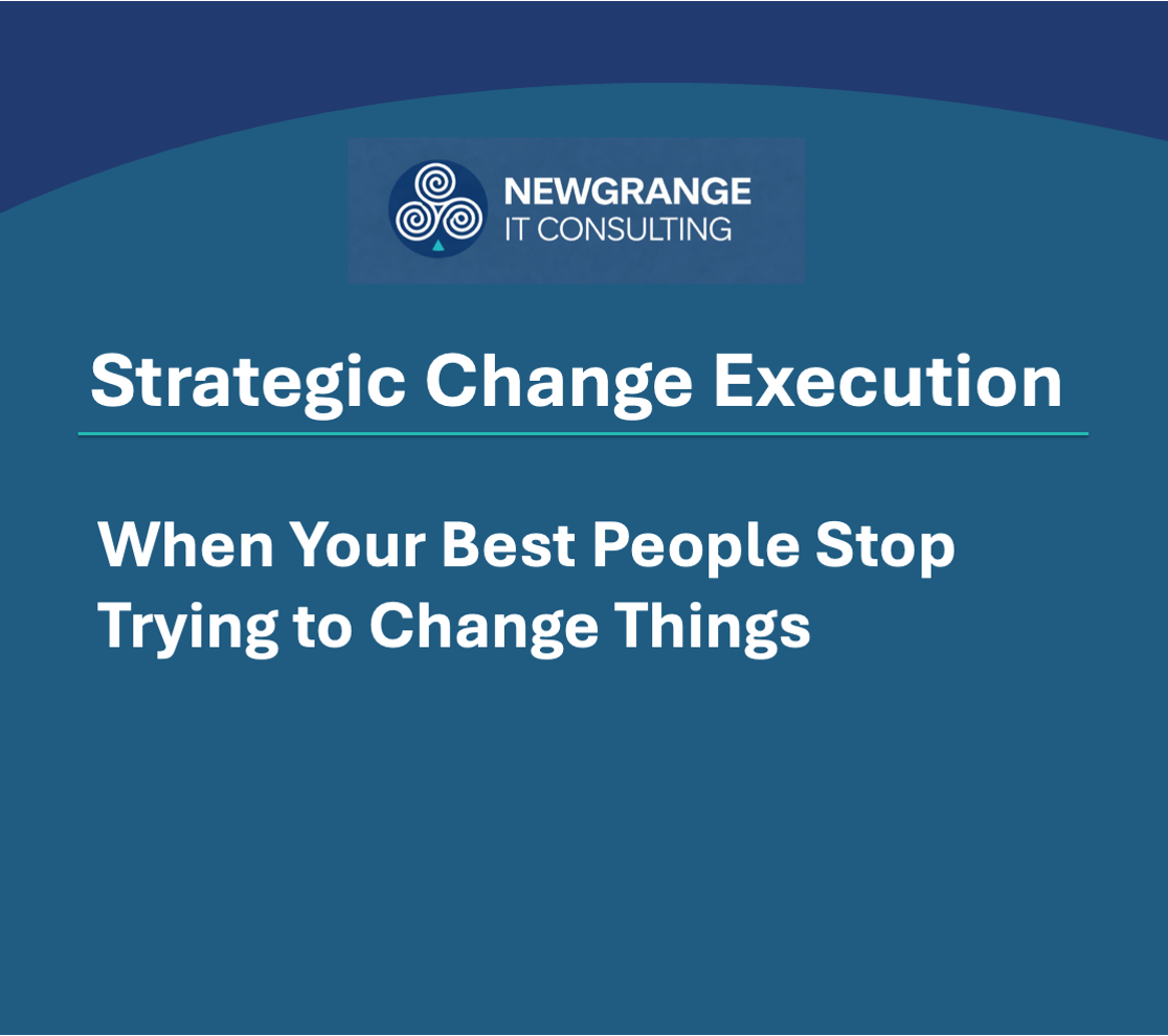 When Your Best People Stop Trying to Change Things