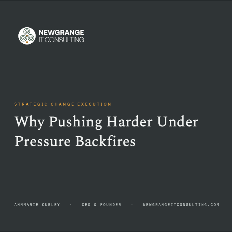 Why Pushing Harder Under Pressure Backfires