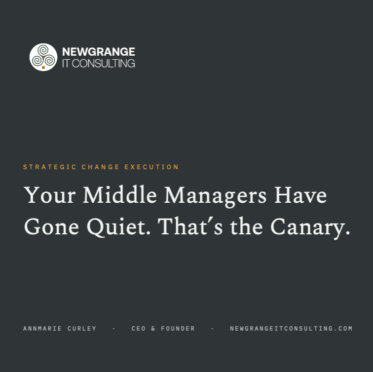 Your Middle Managers Have Gone Quiet. That’s the Canary.