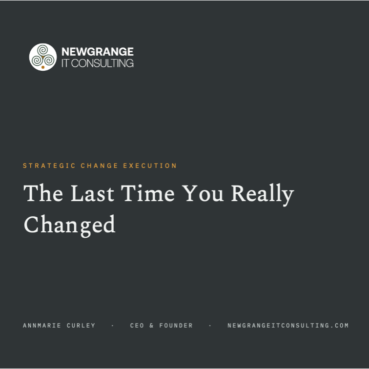 The Last Time You Really Changed