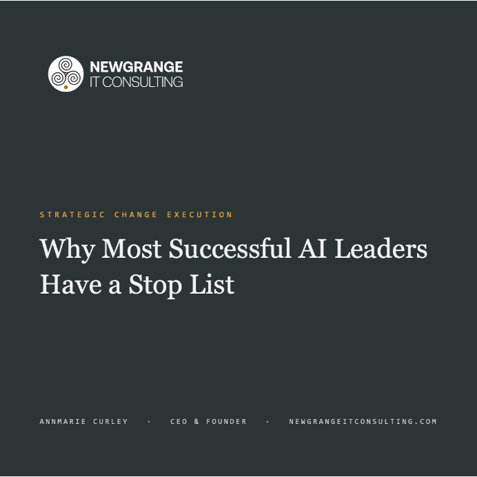 Why Most Successful AI Leaders Have a Stop List