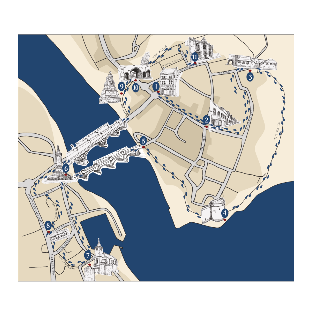 Self-guided Walking Trail map: Walk with Wilson